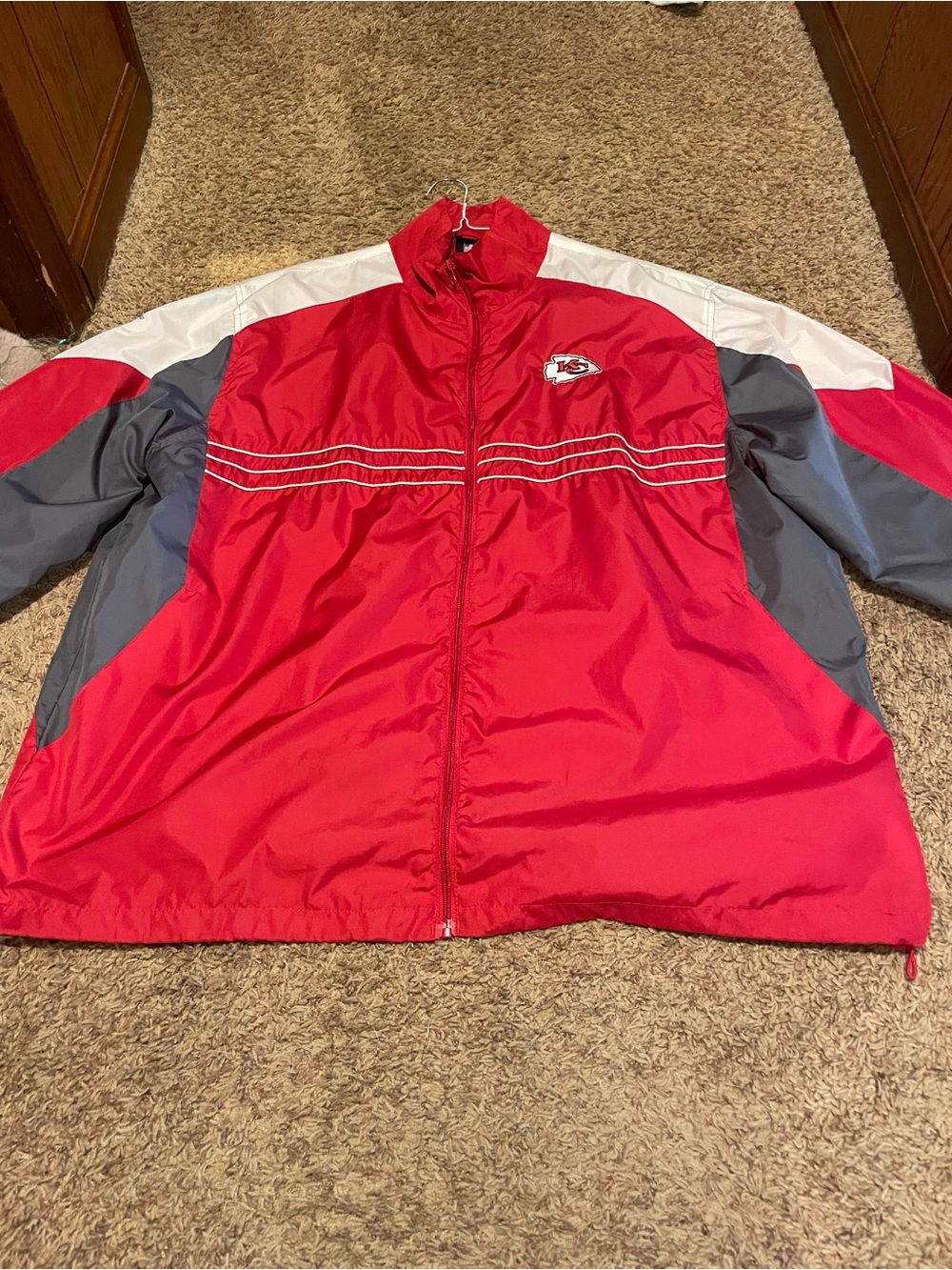 VINTAGE Y2K Reebok NFL Kansas City Chiefs Windbreaker Jacket XXL” SI